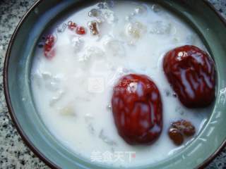杏仁露炖雪蛤的做法步骤：11
