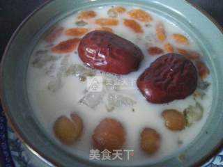 杏仁露炖雪蛤的做法步骤：14