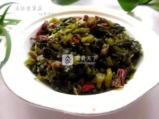 佐粥小咸菜--香炒雪里蕻的做法步骤：9