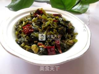 佐粥小咸菜--香炒雪里蕻的做法步骤：12