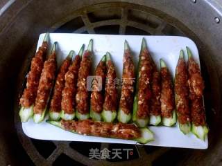 秋葵酿肉的做法步骤：6