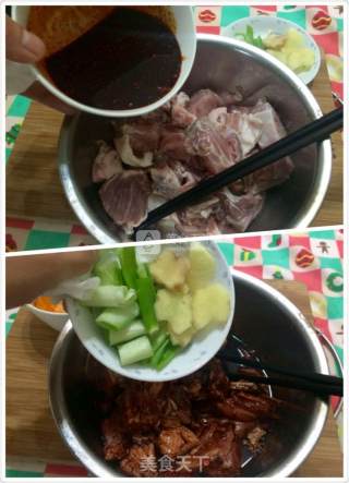 南瓜粉蒸排骨的做法步骤：6