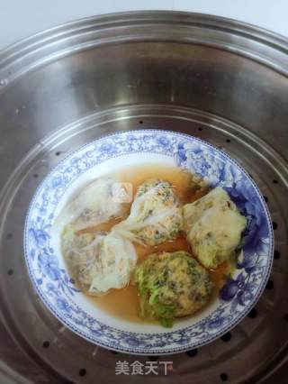 菜包肉的做法步骤：4