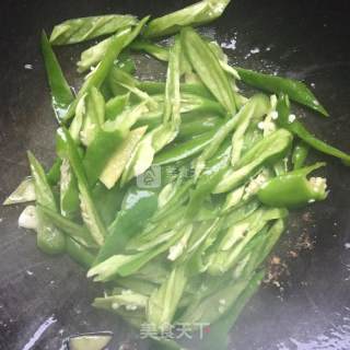 青椒小炒肉的做法步骤：9