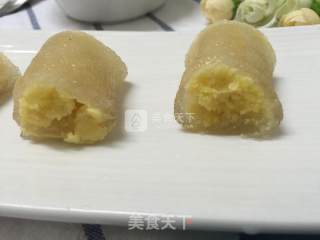 水晶绿豆沙卷的做法步骤：12