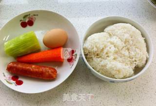 缤纷焗炒饭的做法步骤：1