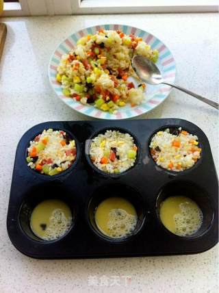 缤纷焗炒饭的做法步骤：4