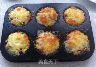 缤纷焗炒饭的做法步骤：7