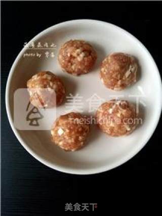 【最是鲜美多汁】菠菜蒸肉丸的做法步骤：8