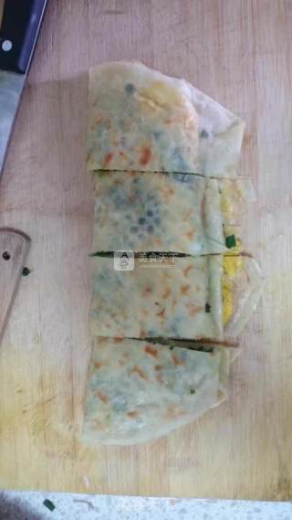 山东日照菜煎饼的做法步骤：5
