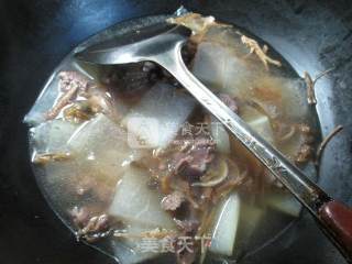 笋干菜牛肉冬瓜汤的做法步骤：8