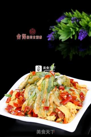 私房小菜一碟之【香煎南瓜花】的做法步骤：9