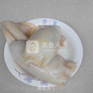 糯米酿鱿鱼的做法步骤：6