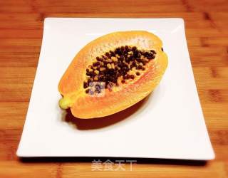 牛奶木瓜的做法步骤：2