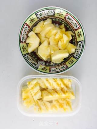快速10分钟切菠萝????的做法步骤：6