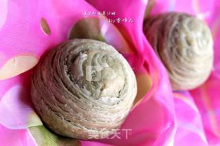 抹茶豆沙松子酥的做法步骤：13