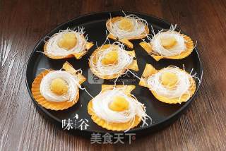 蒜蓉粉丝蒸扇贝的做法步骤：6