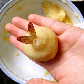 黄金土豆芝士虾球的做法步骤：10