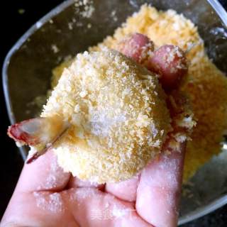 黄金土豆芝士虾球的做法步骤：13