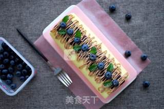 果酱黑巧半糖酸奶蛋糕卷的做法步骤：15