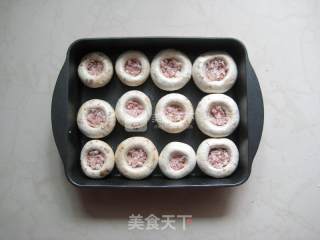 焗烤鹌鹑蛋口蘑的做法步骤：4