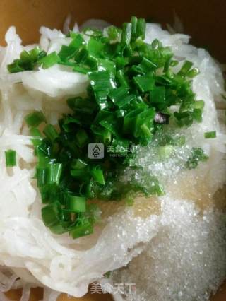 葱油白萝卜丝的做法步骤：5