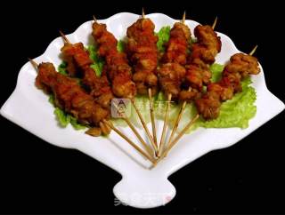 吮指烤鸡肉串的做法步骤：6