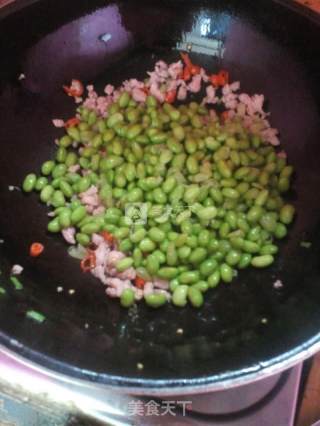 肉末烧毛豆的做法步骤：6