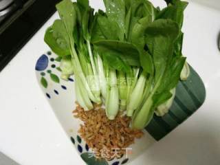 小油菜海米团子的做法步骤：1
