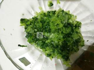 小油菜海米团子的做法步骤：3