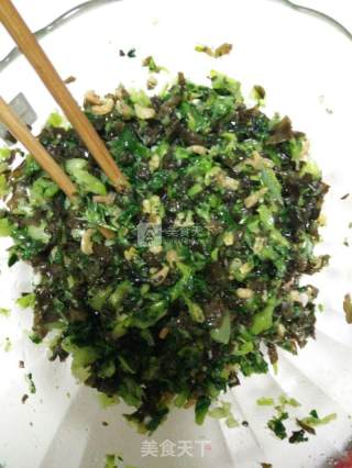 小油菜海米团子的做法步骤：6