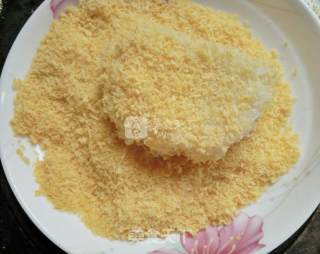 面包糠煎糯米饼的做法步骤：5