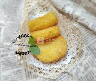 面包糠煎糯米饼的做法步骤：15