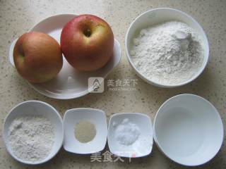 苹果面包的做法步骤：1