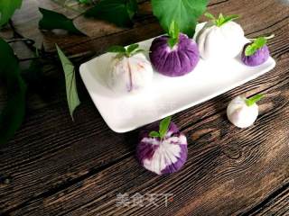 紫薯山药芒果茶巾绞的做法步骤：7