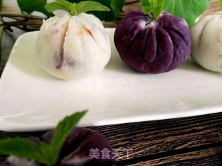 紫薯山药芒果茶巾绞的做法步骤：8