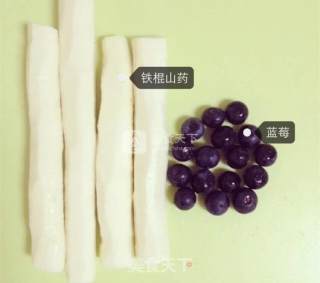 婴儿宝宝辅食——蓝莓山药泥米糊的做法步骤：1