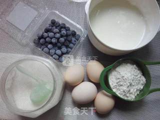 无油蓝莓酸奶蛋糕的做法步骤：1