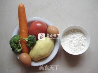 胡萝卜土豆泥蛋糕卷的做法步骤：1