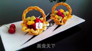水果花篮面包的做法步骤：17