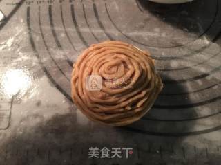 低糖无油的蒙布朗栗子蛋糕的做法步骤：15