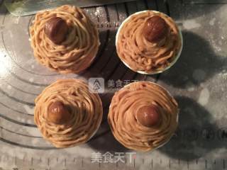 低糖无油的蒙布朗栗子蛋糕的做法步骤：16