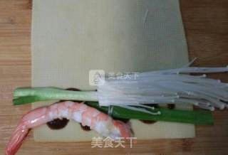 培根豆皮虾卷的做法步骤：5