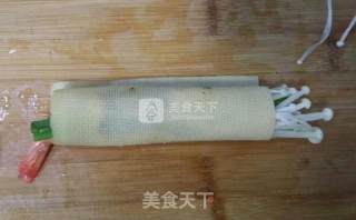 培根豆皮虾卷的做法步骤：6