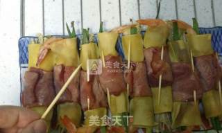 培根豆皮虾卷的做法步骤：11