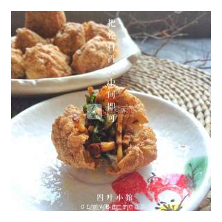 【四叶小馆】豆腐丸子的做法步骤：13