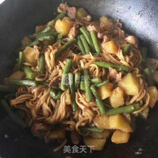 豆角焖面的做法步骤：7