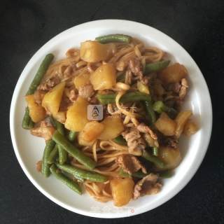 豆角焖面的做法步骤：8