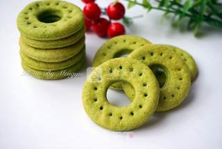菠菜饼干圈（非常适合小宝宝的磨牙饼干）的做法步骤：16