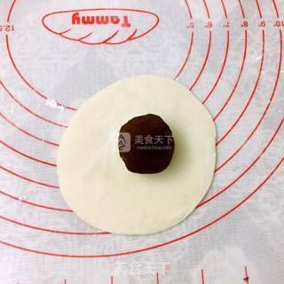 花形豆沙包的做法步骤：10